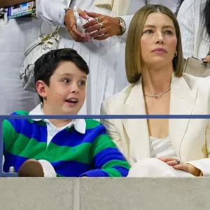 Jessica Biel Takes 9-Year-Old Silas to US Open in Rare Public Outing