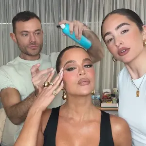 Khloe Kardashian Jokes She Has No Idea What Going on While Getting Demure Makeup Done