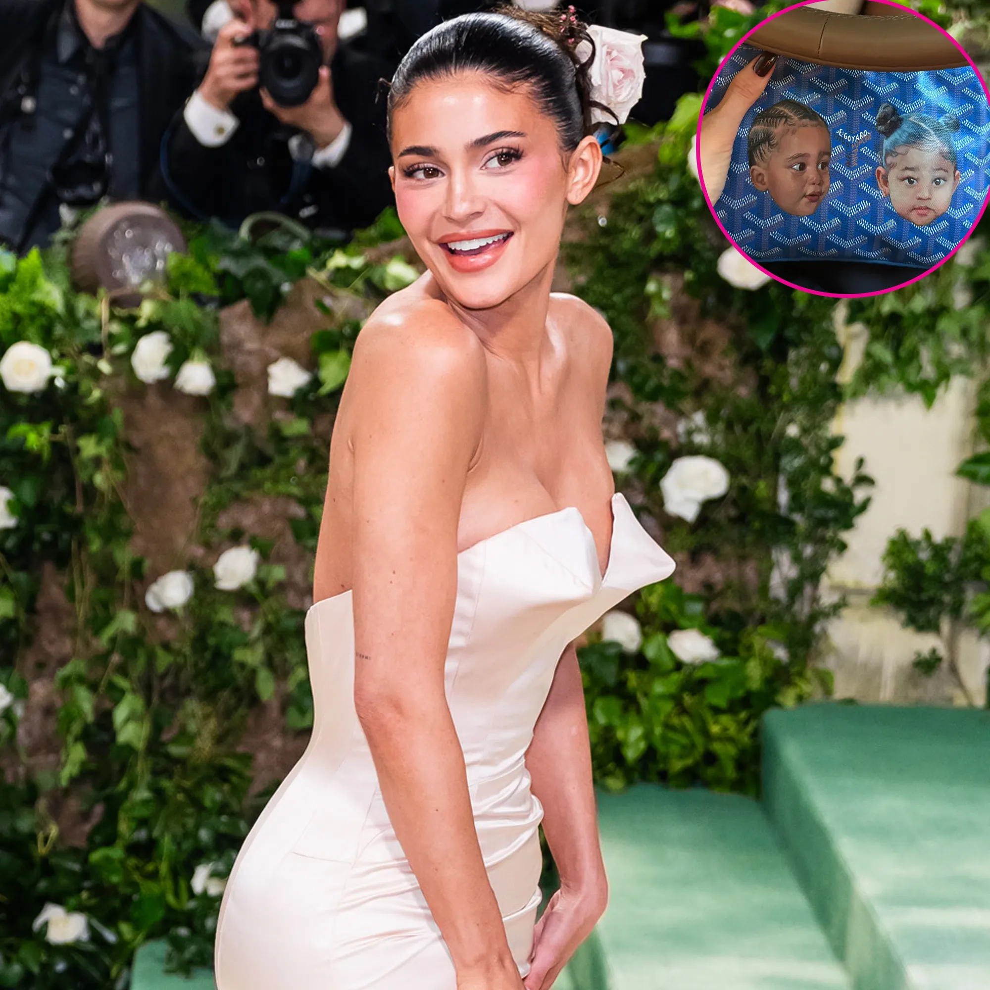 Kylie Jenner Shows Off Purse With Stormi and Aire&rsquo;s Faces on It