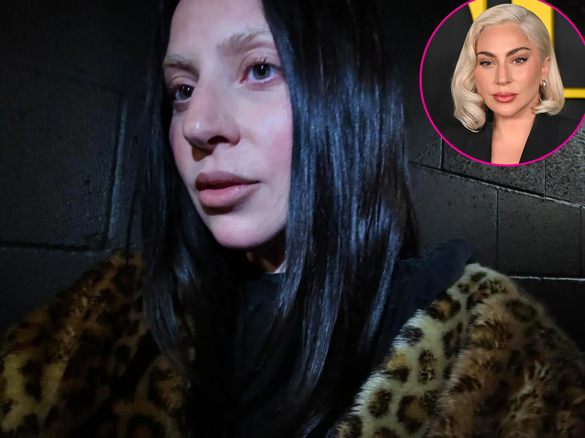 Lady Gaga Ditches Her Signature Blonde Locks for Cool Brunette Makeover