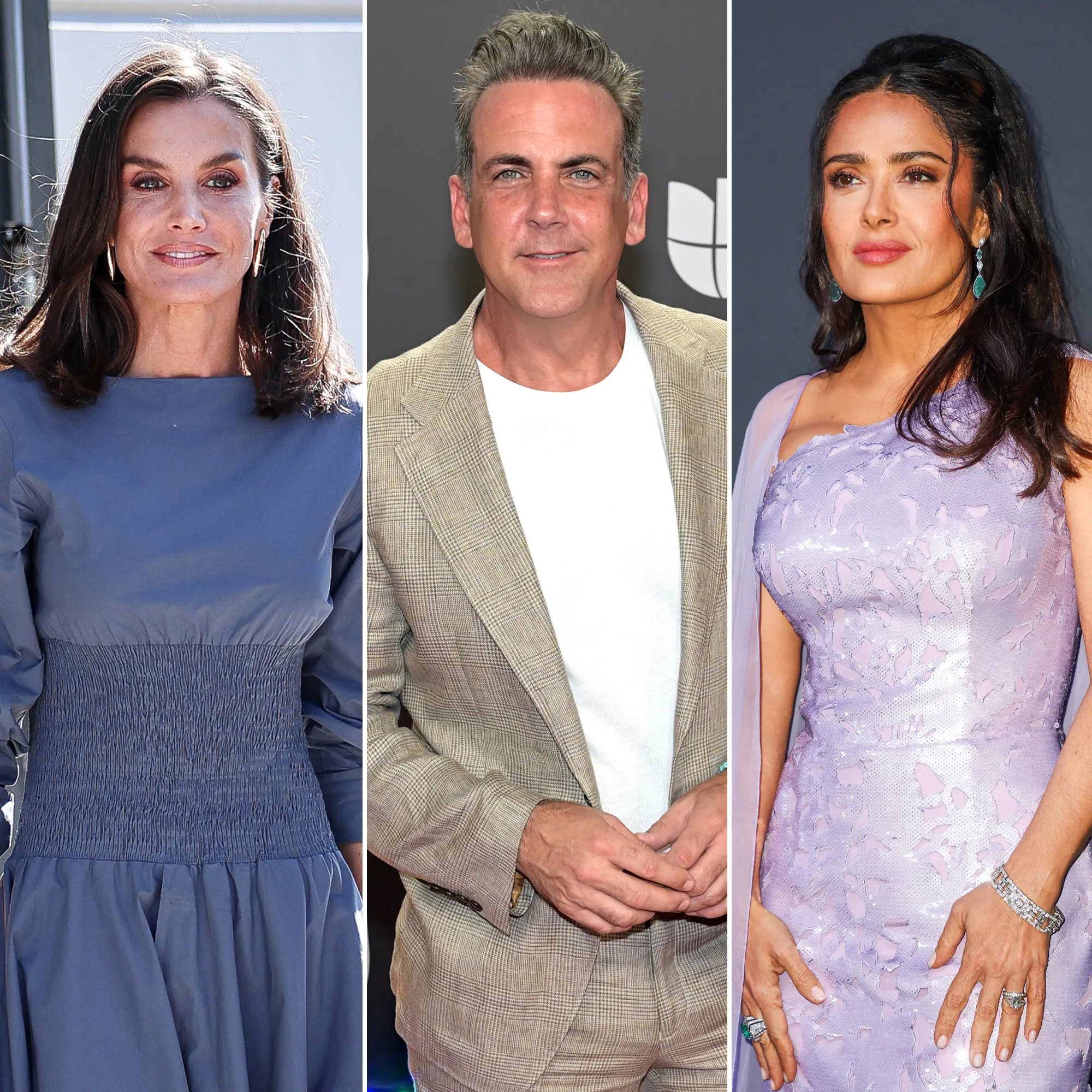 Letizia Ortiz, Carlos Ponce, Salma Hayek