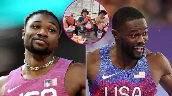Olympians Noah Lyles and Rai Benjamin Share Funny Story After Meeting Random Family From Canada 140