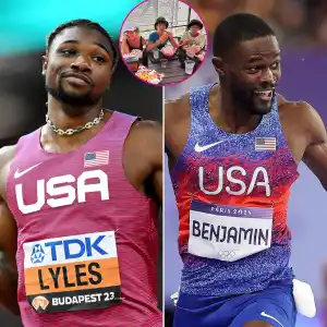 Olympians Noah Lyles and Rai Benjamin Share Funny Story After Meeting Random Family From Canada 140