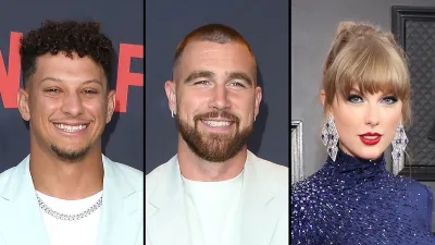 Patrick Mahomes Jokes Travis Kelce Grew Out His Hair Because of Taylor Swift
