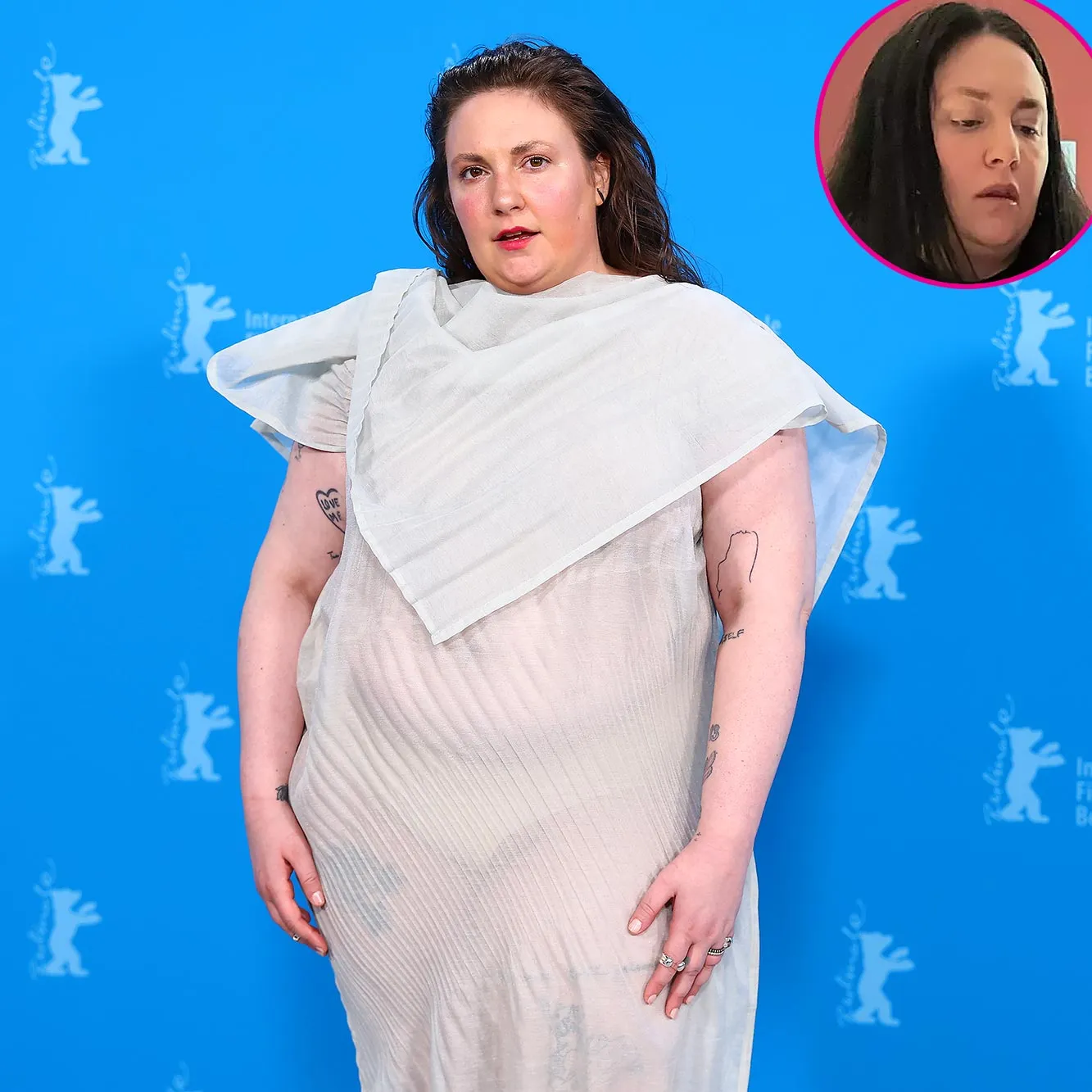 Promo Lena Dunham Shows Off Jet Black Hair