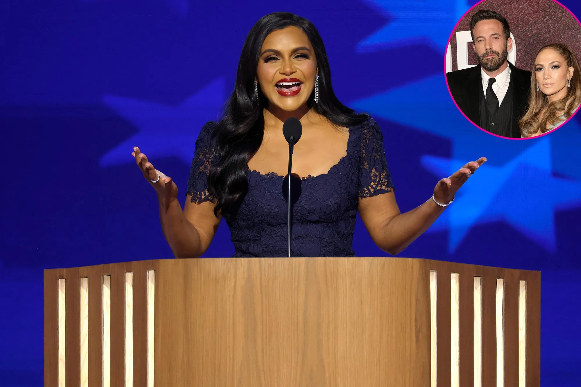 Promo Mindy Kaling Tells Ben Affleck to Hang in There From DNC Amid Jennifer Lopez Divorce