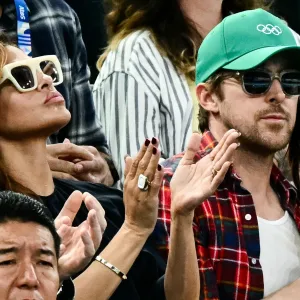 Ryan Gosling Eva Mendes Paris Olympics