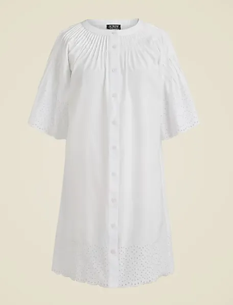 J.Crew Jolie dress in eyelet cotton poplin