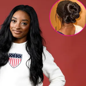 Simone Biles Shows Off Elegant Updo While Shopping for Birkin Bags