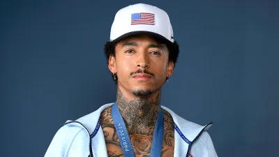 Skateboarder Nyjah Huston’s Performance at the 2024 Paris Olympics Has Us Googling Him Shirtless