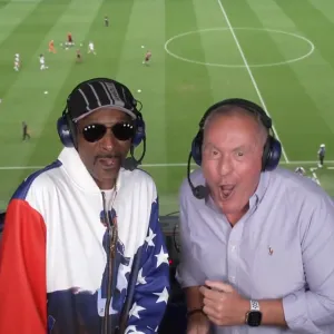 Snoop Dogg Shows Off His Soccer Cheering Skills at Paris Olympics