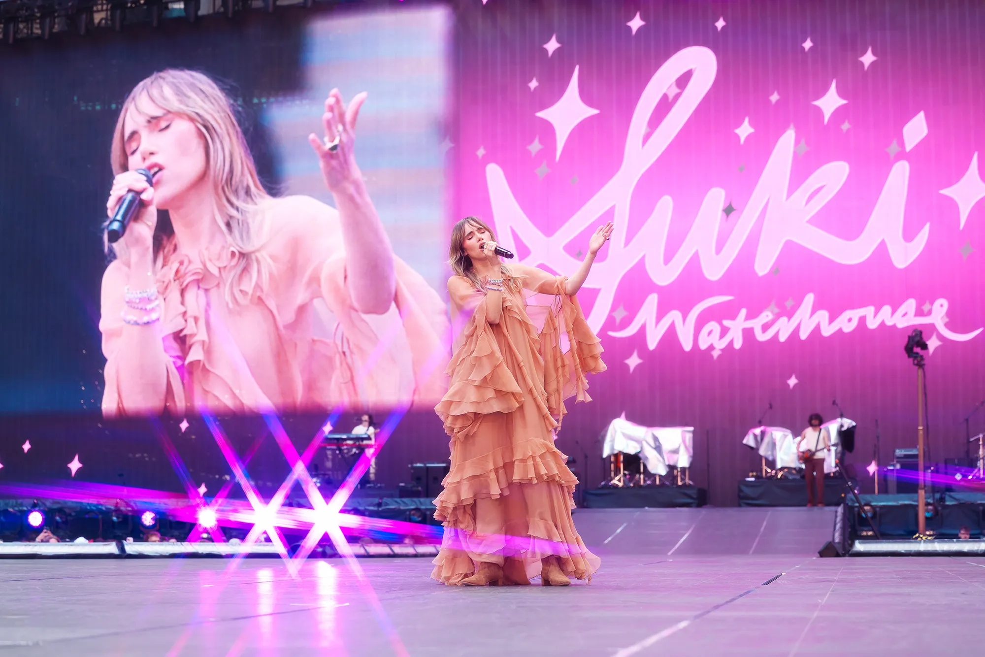 Suki Waterhouse Gushes that Her Chloe Eras Tour Outfit Is the Dress of My Dreams