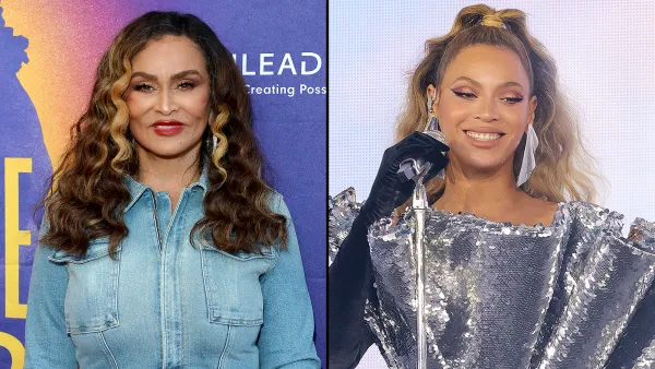 Tina Knowles and Beyonce