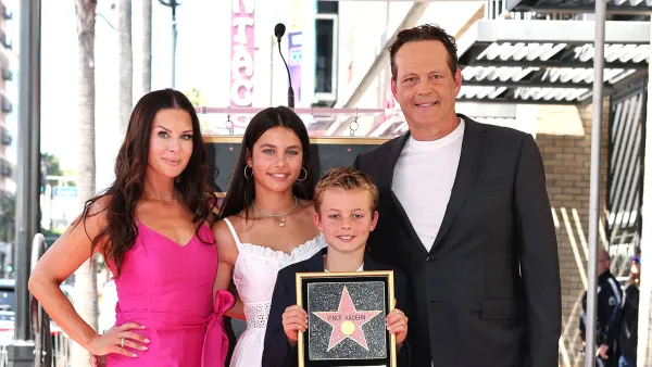 Vince Vaughn Wife and Kids at Walk of Fame