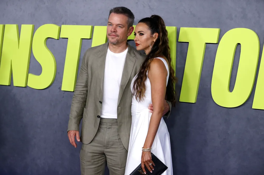 Matt Damon Joined by Wife Luciana, 4 Daughters at &lsquo;Instigators&rsquo; Premiere