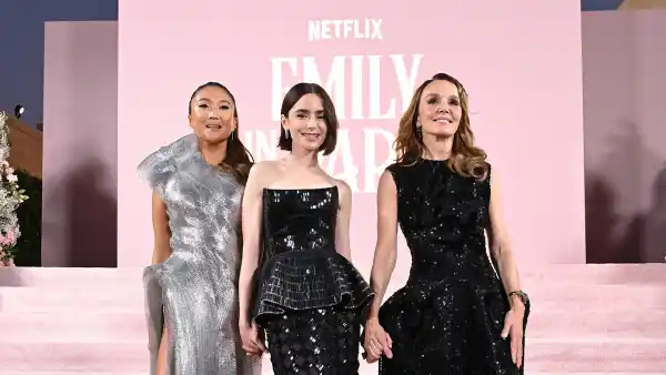 Ashley Park, Lily Collins and Philippine Leroy-Beaulieu.