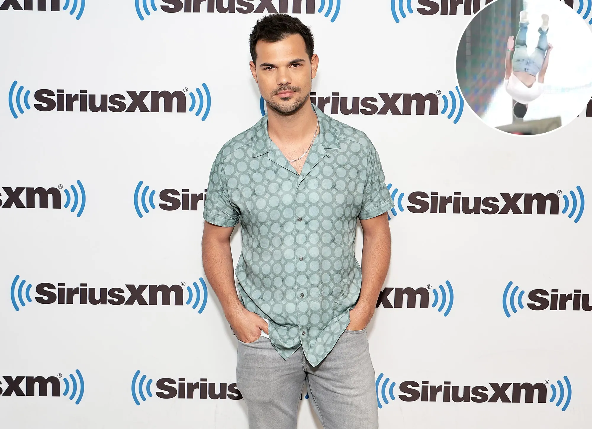Taylor Lautner Backflips onto Stage at Kane Brown and Tyler Hubbards Concert