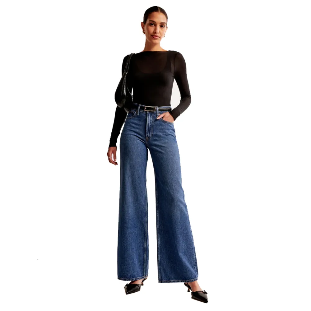 High Rise Wide Leg Jean