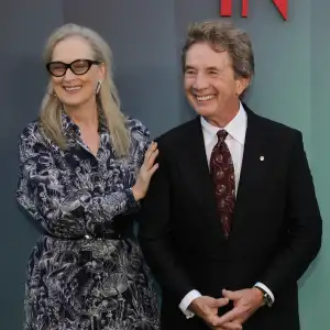 Meryl Streep and Martin Short Hold Hands at 'Only Murders' Premiere Party