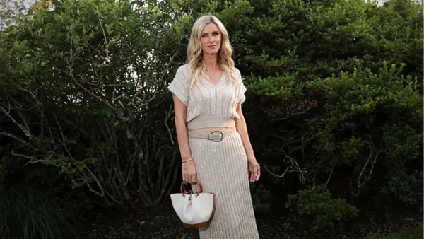 Nicky Hilton in beige matching set