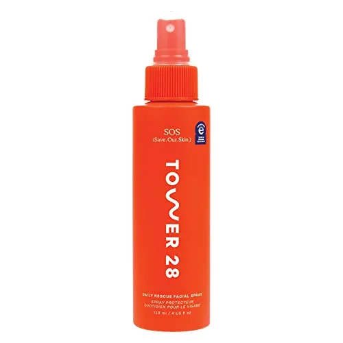 Best for Those Who Get Flushed After Working Out: Tower 28 SOS Daily Rescue Facial Spray