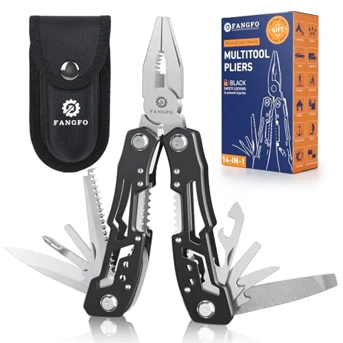 14-In-1 Multitool with Safety Locking