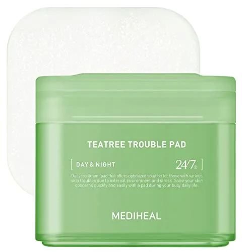 Best for Acne-Prone Skin: MediHeal Teatree Trouble Facial Toner Pads with Tea Tree & Lactobacillus