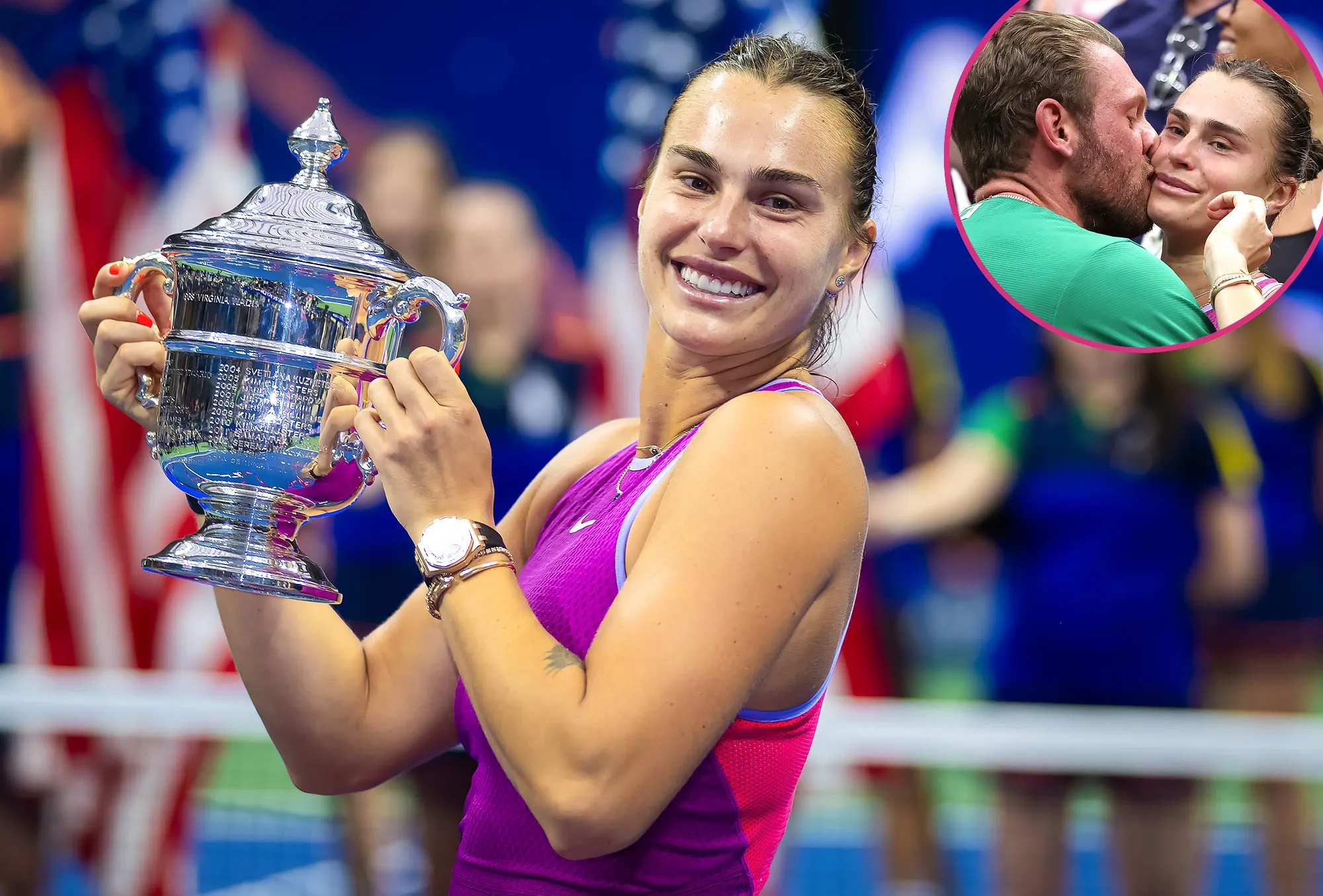 Aryna Sabalenka Celebrates US Open Win With Boyfriend Georgios Franglais
