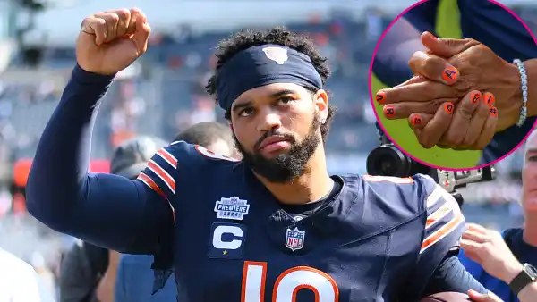 Bears Quarterback Caleb Williams Rocks Orange Painted Nails for NFL Debut