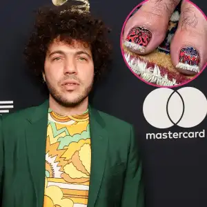 Benny Blanco Shows Off Wild Persian Rug Pedicure