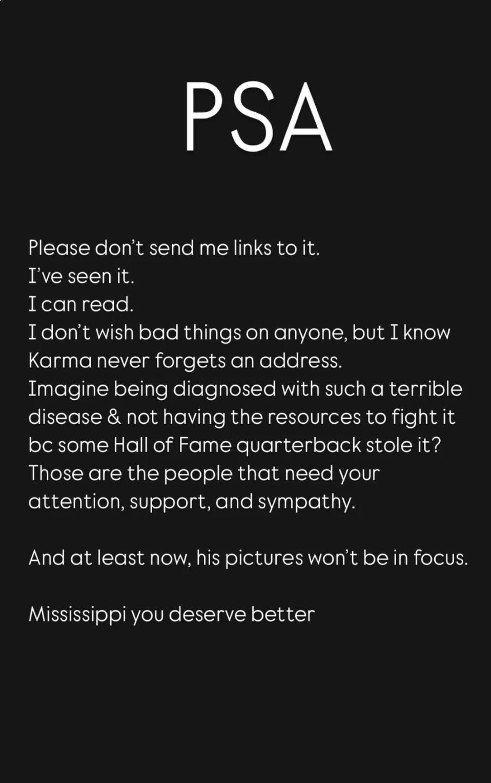 Jenn Sterger Has Blunt Reaction to Brett Favres Parkinsons Diagnosis Karma Never Forgets an Address 519