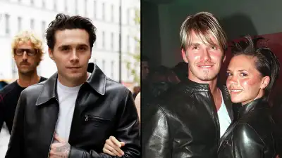 Brooklyn Beckham Is Nearly Identical to David Beckham in Leather Look