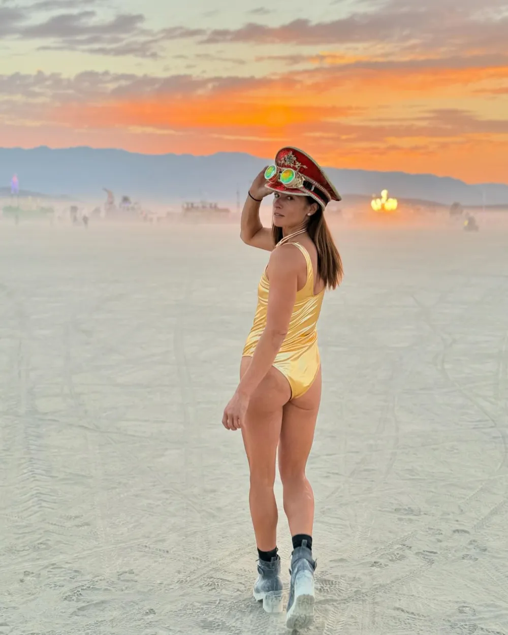 Danica Patrick Debuts New Boyfriend Shows Plenty of Skin at Burning Man