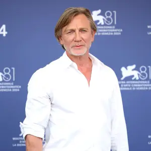 Daniel Craig Debuts New Longer Hairstyle at Venice Film Festival With Wife Rachel Weisz