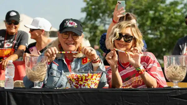 Donna Kelce Made Taylor Swift Inspired Friendship Bracelets at Kansas City Chiefs Pregame Tailgate 656