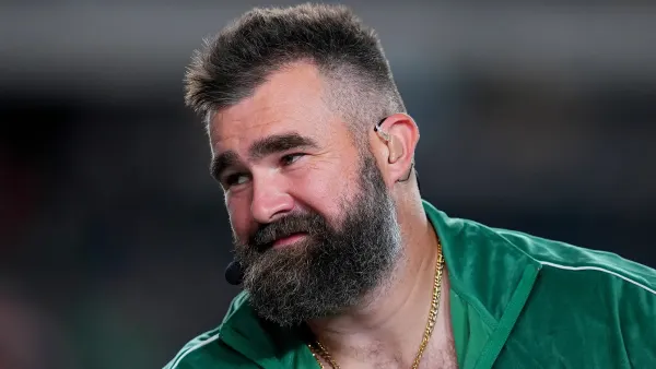 Eagles Superfan Injured His Knee by Chest Bumping Jason Kelce on ESPN