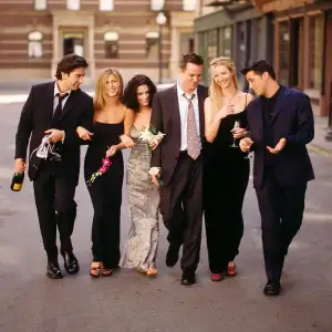 Feature Friends Creators Call 30th Anniversary Fraught After Matthew Perry Death Cast