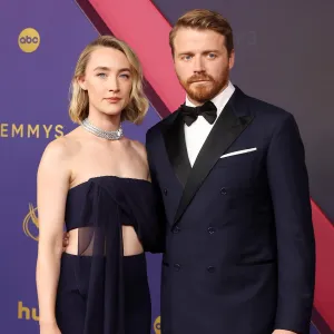 Feature Saoirse Ronan and Jack Lowden Attend 2024 Emmys as a Married Couple 2024 Emmy Awards