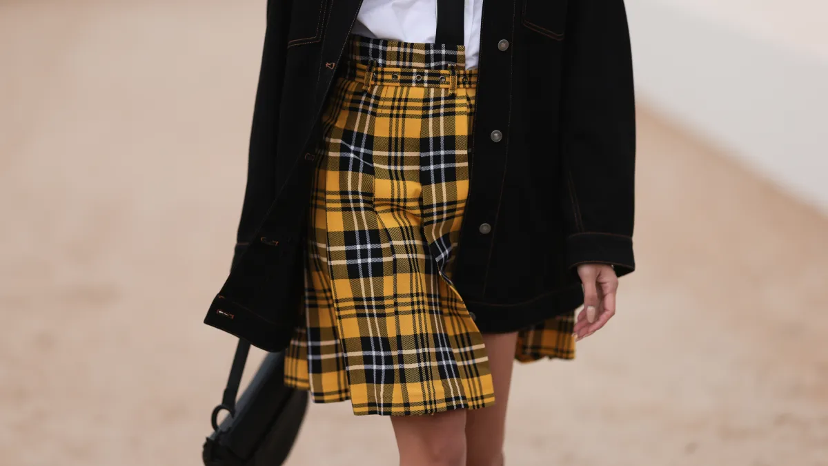 plaid skirts