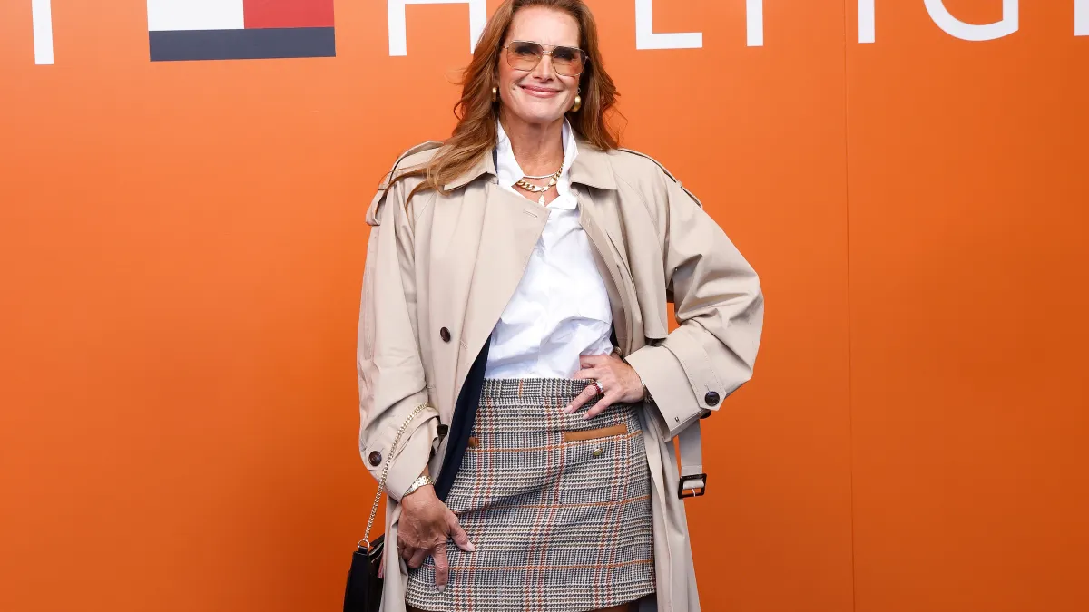Brooke Shields Trench Coat