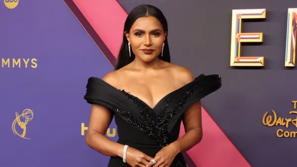 Mindy Kaling at Emmys 2024 red carpet