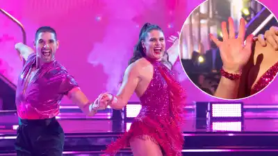 FTR Ilona Maher DWTS Dress Stained Her Hands Pink