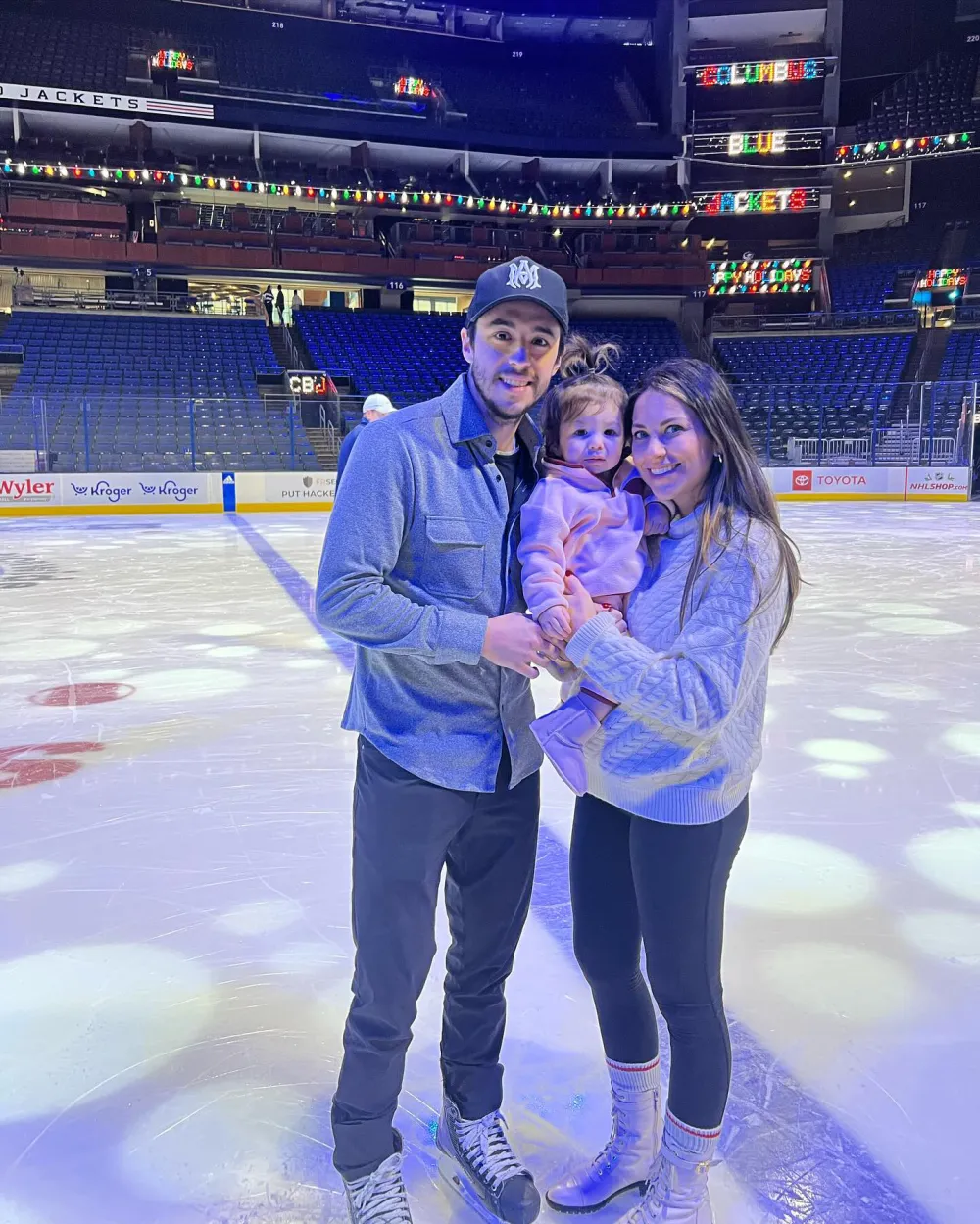 Johnny Gaudreau&rsquo;s Daughter Noa Shows Off Hockey Skills in Cute Video With Johnny's Sister Katie