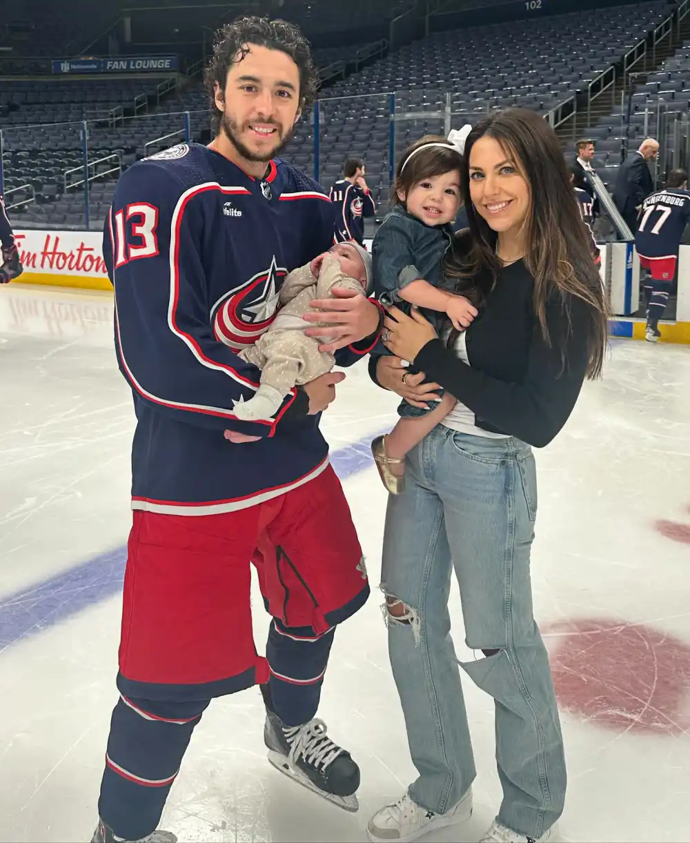 Johnny Gaudreau&rsquo;s Daughter Noa Shows Off Hockey Skills in Cute Video With Johnny's Sister Katie