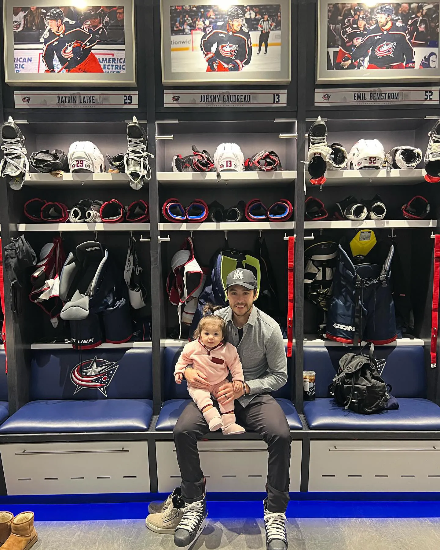 Johnny Gaudreau&rsquo;s Daughter Noa Shows Off Hockey Skills in Cute Video With Johnny's Sister Katie