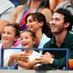 Kevin Jonas and Wife Danielle Bring 2 Daughters to US Open