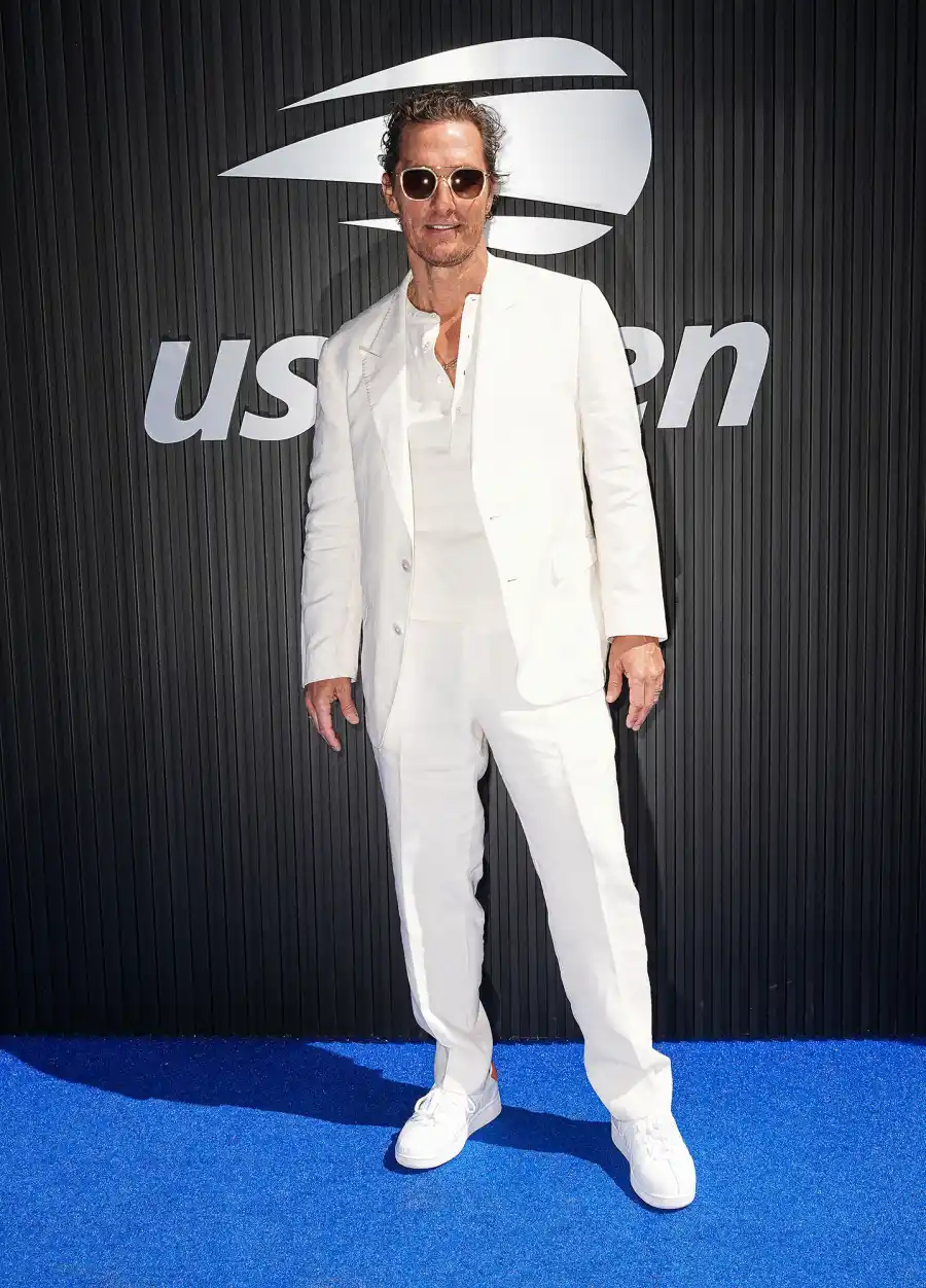 Matthew McConaughey Most Stylish Stars at the 2024 US Open