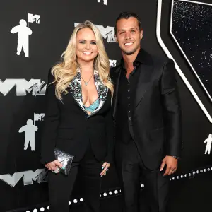 Miranda Lambert and Husband Brendan McLoughlin Twin in Black Suits at 2024 MTV Video Music Awards