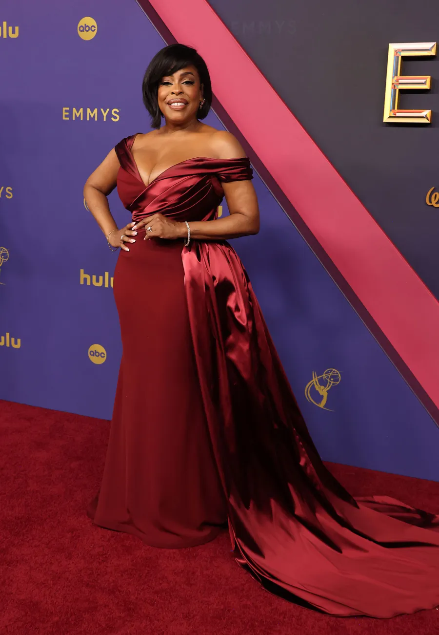 Niecy Nash-Betts 2024 Emmys Red Carpet Red Dress Trends