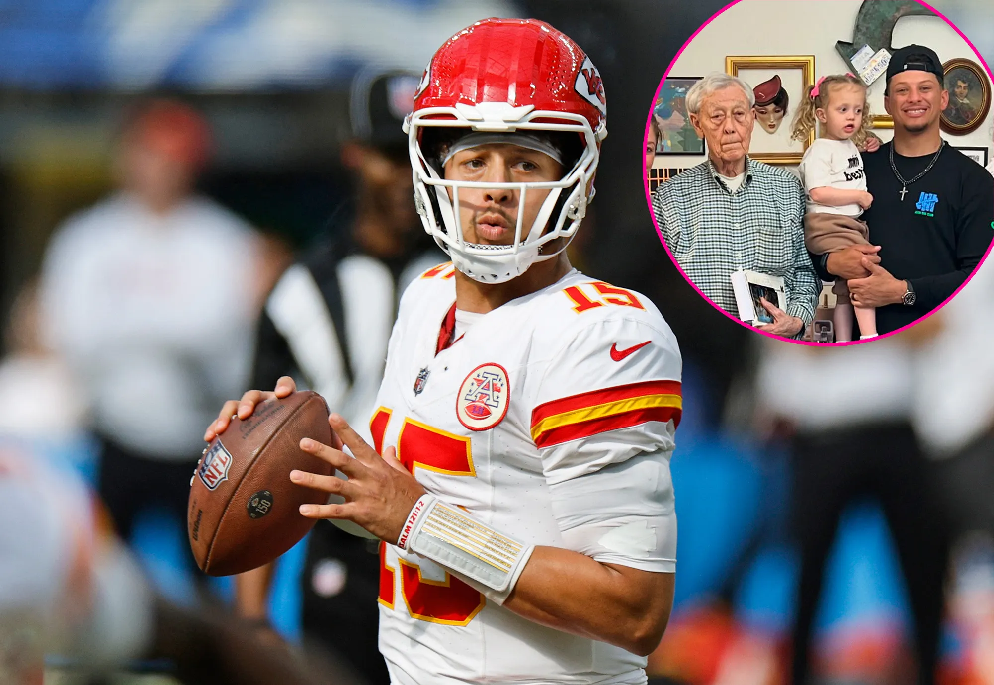Patrick Mahomes Grandfather Watched Chiefs Chargers Game From Hospital Bed 2